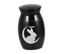 WEKAMOS Urne Souvenir Acier Inoxydable pour Animaux Urne Miniature Commémorative pour Cendres De Petits Animaux pour Mémoires De Chien Chat