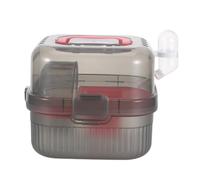 WEKAMOS Valise Cage pour Animaux de Compagnie Hamster Transport Carrier Petite Cage pour Animaux de Compagnie ABS Pink