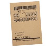 WEKAMOS Vintage Mahjong Rule Book English Instruction Manual for Learning Chinese Mahjong Beginners and Enthusiasts Comprehensive Guide with Detailed Rules and Strategies