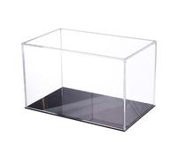 WEKAMOS Vitrine Acrylique Transparente Horizontale pour Figurines et Modèles Boîte de Présentation Prête à l’Emploi Protection Anti-poussière pour Collection et Rangement