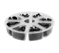 WEKAMOS Yeux de Poupée Plastique Sécurisés pour Animaux Peluche Kit pour Crochet Couture et Loisirs Créatifs Yeux Ronds Résistants Décoloration pour Créations DIY