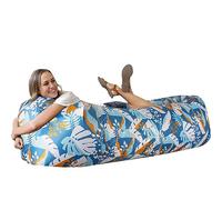WEKAPO Chaise Longue Gonflable - Accessoires de Camping et de Plage, canapé Gonflable Portable pour la randonnée, la pelouse, Les Films d'intérieur/extérieur et Les Festivals de Musique. Hamac