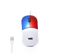 WeKids Souris Pour Enfant Filaire Optique Haute Précision 3 Boutons 1800 Souris Ergonomique pour Windows 7/8/10/X, Vista/Linux/Mac Ordinateur Portable/Bureau Câble 1.5M - Blanc
