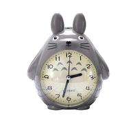 Wekity for Totoro Theme, Snooze Function Silent And LED Night Light Clocks Best Gift for Kids Teens And Friend,Gray