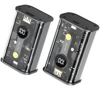 WEKOME WP-333 Vanguard Series - Banque d'énergie 10000 mAh Super Charging PD 20W + QC 22.5W (Noir / Transparent)