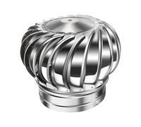 WEKONUMEX Capot de cheminée Rotatif, Capot de cheminée Rotatif en Acier Inoxydable, Argent (75-400) mm for Tuyau de fumée(200mm)