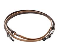 WEKONUMEX Chaîne de lunettes pour femme - Sangle de lunettes durable en cuir de qualité supérieure - Cordon universel autour du cou - Accessoires de maintien de chaîne de lunettes, Marron foncé +