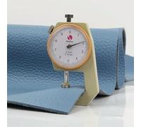 WEKONUMEX Chutes de Cuir, Cuir de Vachette Pleine Fleur tanné végétal, Bleu Ciel, Plusieurs Tailles, 2 mm(30x60cm)