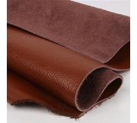 WEKONUMEX Chutes de Cuir, Cuir de Vachette tanné végétal for Loisirs créatifs, Multicolore, Plusieurs Tailles(Yellow Brown,50x50cm)