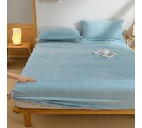 WEKONUMEX Draps-Housses en Flanelle, Drap-Housse en Flanelle à Poches Profondes, Multicolore, Plusieurs Tailles(F,180x200CM)