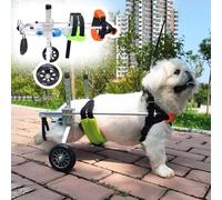 WEKONUMEX Fauteuil Roulant réglable pour Chien, Fauteuil Roulant réglable en Aluminium for Animaux de Compagnie, Aide à la mobilité, Multicolore, Plusieurs Tailles(Multi-Colored,Size XXS)