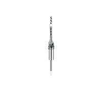 WEKONUMEX Foret à Trou carré, 1 Foret carré, scie Cloche carrée 6,4-25 mm, ciseau à mortaise, Bois HSS avec hélicoïdal, Outil de perçage du(8mm)