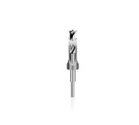 WEKONUMEX Foret à Trou carré, 1 Foret carré, scie Cloche carrée 6,4-25 mm, ciseau à mortaise, Bois HSS avec hélicoïdal, Outil de perçage du(25mm)