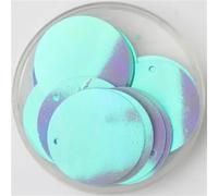WEKONUMEX Paillettes pour la Couture et Les Loisirs créatifs Paillettes en Vrac 30 mm 1 Trou latéral Multicolore Lot de 40(Light Blue)
