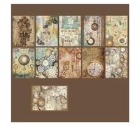 WEKONUMEX Papier vintage pour scrapbooking, Kit de papier de scrapbooking avec autocollants, paquet de 20 feuilles, plusieurs thèmes(Space Time)