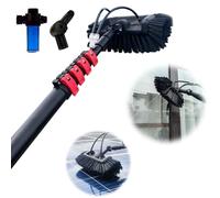 WEKONUMEX Perche pour Nettoyage de vitres, Kit de Lavage 3,6-10,8 m Perche de Nettoyage de vitres Brosse alimentée par Eau(6M)