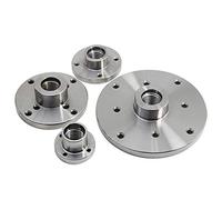 WEKONUMEX Plaque frontale en acier pour tour à bois, Plaque frontale filetée for mandrin de tour à bois M33 x 3,5/1 pouce 8TPI / M18 2,5(50mm M18X2.5)