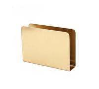 WEKONUMEX Porte-Serviettes, for Les Tables, Porte-Serviettes Moderne, Distributeur de mouchoirs(Square Gold,W:12*D:3.1*H:8.7cm)
