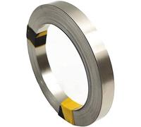 WEKONUMEX Rouleau de Feuille, Feuilles d'acier Inoxydable for Le Bricolage et Le Laboratoire, épaisseur 0,1 mm, Longueur 3000 mm, Largeur 10 à 100 mm(Width 30MM)