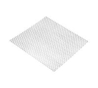WEKONUMEX Tôle perforée métallique, Feuille perforée en Acier Inoxydable 304, Argent d'épaisseur 0.8mm, Plusieurs Tailles, Maille 1-10mm(5mm Mesh,30x30cm)
