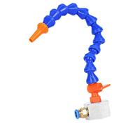 WEKONUMEX Tuyau flexible pour eau et huile de refroidissement, base magnétique, col de cygne, buse de refroidissement de 30 à 50 cm, rond plat (tube simple, buse ronde de 50 cm)