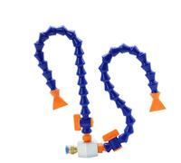 WEKONUMEX Tuyaux flexibles pour liquide de refroidissement, flexible avec base à interrupteur magnétique, buses rondes et plates, différentes tailles (double tube, 45,7 cm (15,7 po Flat Nozzle)