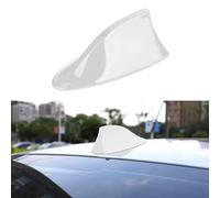 Wekuw 1 Pièces Antenne Voiture Requin, Antenne Requin, Aileron Voiture, Aileron Universel Voiture,Améliorer Le Signal du Véhicule pour Voitures, Vus, Voitures de Sport (Blanc Brillant)