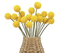 Wekuw 18 Pièces Fleurs Artificielles Deco, Fleurs Artificielles, Bouquet Fleur Artificielle, Billy Button Balles, Fleurs Séchées, pour Décorations de Fête de Mariage à la Maison d'automne