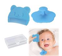 Wekuw 2 Pièces Brosse Cheveux Bebe Peigne Bebe Brosse Bebe Croute de Lait Bebe Peigne Croute de Lait Bebe Aide à Masser Doucement le Cuir Chevelu, Adapté aux Nouveau-Nés et aux Nourrissons