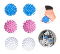 Wekuw 6 Pièces Boule de Sèche-Linge pour Machine à Laver Boule de Lavage pour Machine à Laver, Boules de Séchage Réutilisables Boules Hérisson,Pour le nettoyage du linge domestique