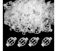 Wekuw Attache Tomates Clips, 300 Pièce Clip Plante Grimpante Transparent Clips de Support pour Plantes Clips de Vigne en Plastique pour Haricots Légumes, Fleurs, Plantes, Jardinage