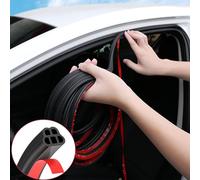 Wekuw Joint Portiere Voiture, 5M Joint Porte Voiture Autocollante Joint Caoutchouc Protection Porte de Voiture Joint Fenetre Isolation pour Voitures, Bateaux, Véhicules Récréatifs, Camions
