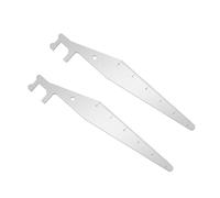 Wekuw Outils de Lutte Contre les Incendies, 2 Pièces Outil d'ouverture de porte en acier Outil Levier Polyvalent Outils Multifonctions Kit D'outils D'incendie Portables en Alliagepour L'entretien des