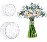 Wekuw Support de Tige en Spirale, 2 Pièces Porte-Tiges Ikebana en Spirale Support de Tige Ikebana Support De Tige en Spirale pour Vases, Outil D'arrangeur Floral pour la Décoration (Petit + Grand)