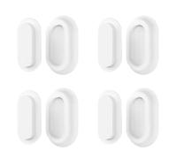 Wekuw Support Magnétique pour Télécommande, 4 Pièces Support de Télécommande Magnétique en Silicone Mural Adhésif Puissant Sans Perçage Organiser le Stockage, pour Maison, Bureau et Scolaires (Blanc)