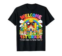 Welcome 1st Grade Teacher Back to School Classroom Rainbow T-Shirt