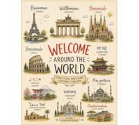 Welcome Around the World: Every Place, Every Heart, Everyone Is Welcome | 100-Page College Ruled Notebook