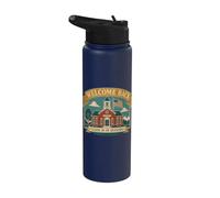 Welcome Back Class Is In Session Schoolhouse Stainless Steel Insulated Water Bottle