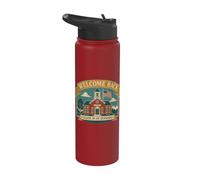 Welcome Back Class Is In Session Schoolhouse Stainless Steel Insulated Water Bottle