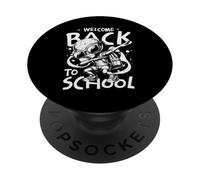 Welcome Back to School Alien Dab Illustration Cool Student PopSockets PopGrip Adhésif