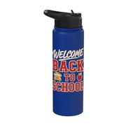 Welcome Back to School Bus Driver First Day Of School Stainless Steel Insulated Water Bottle