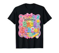 Welcome Back to School Girl Outfit First Day School Teacher T-Shirt
