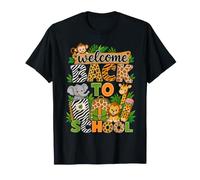 Welcome Back to School Safari Animals Teacher Classroom Kids T-Shirt