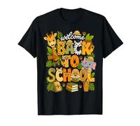 Welcome Back to School Safari Animals Teacher Classroom Kids T-Shirt