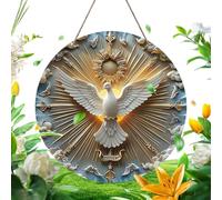 Welcome Door Sign - 20x20cm Rustic Welcome Wooden Sign Peace Doves Doors Wreath - Wall Signs Decorations, Surprise Present Farmhouse Door Hanger For Doves Lovers, Porch, Home Decor