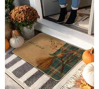 Welcome Fall Paillasson rustique pour entrée intérieure et extérieure, antidérapant, imperméable, facile à nettoyer, 73,6 x 43,2 cm