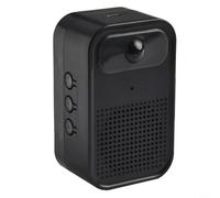 Welcome For Capteur de porte pour un usage domestique et professionnel, équipé de 30 messages audio et de trois niveaux de volume pour des alertes personnalisées aux visiteurs (noir)
