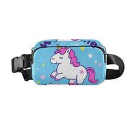 Welcome Home Cute Cartoon Licornes élégant Sac banane pour petits hommes d'affaires Grande capacité avec sangle réglable pour cyclisme randonnée gym bolsa para hombre de cintura, Bienvenue à,