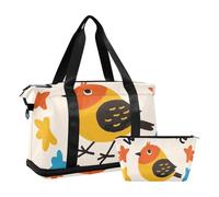 Welcome Home Sac de voyage en forme d'oiseau de dessin animé avec sangle réglable pour trekking, multifonctionnel, bienvenue à la maison mignon oiseau de dessin, 1 size
