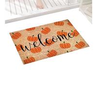 Welcome Mat - 23.62x15.75 inches Autumn Doormat, Waterproof Pumpkin Door Rug, Home Decor | Welcome Outdoor Entrance Carpet for Autumn Halloween Thanksgiving Entrance Kitchen Bedroom